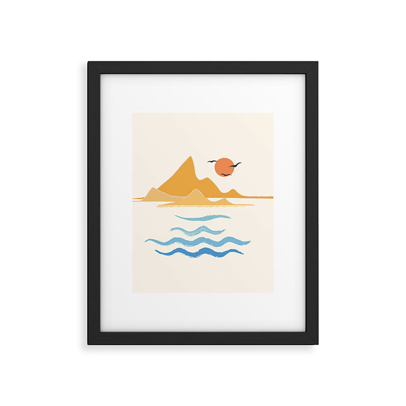 Minimalistic Summer Iii Framed Art Print