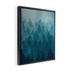 Misty Pine Forest Framed Canvas Print Gallery Image 2