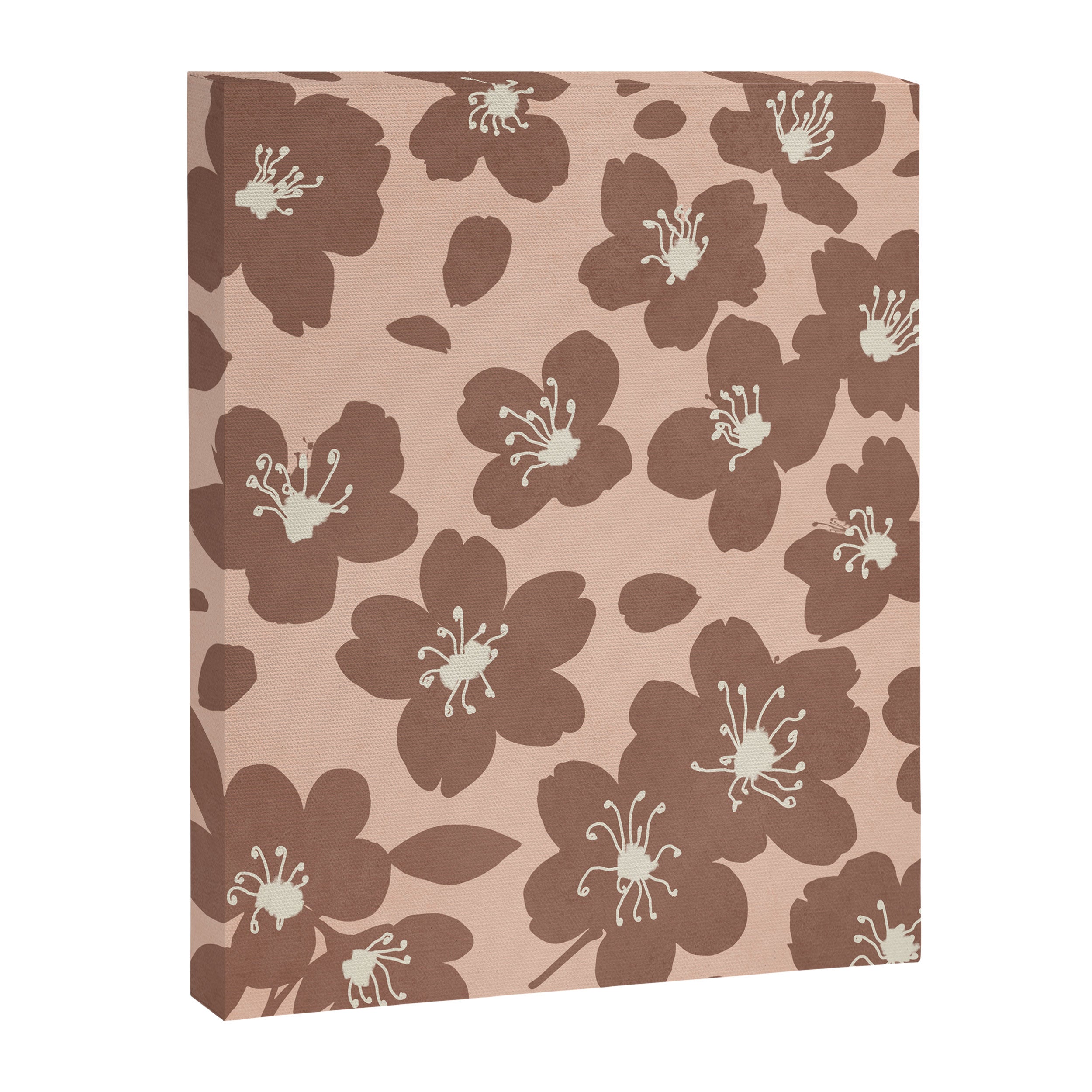 Mocha Blossoms Harmony Canvas Print Gallery Image 8