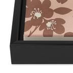 Mocha Blossoms Harmony Framed Canvas Print Gallery Image 3