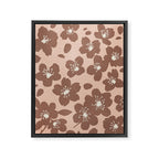 Mocha Blossoms Harmony Framed Canvas Print Gallery Image 8