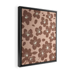Mocha Blossoms Harmony Framed Canvas Print Gallery Image 2