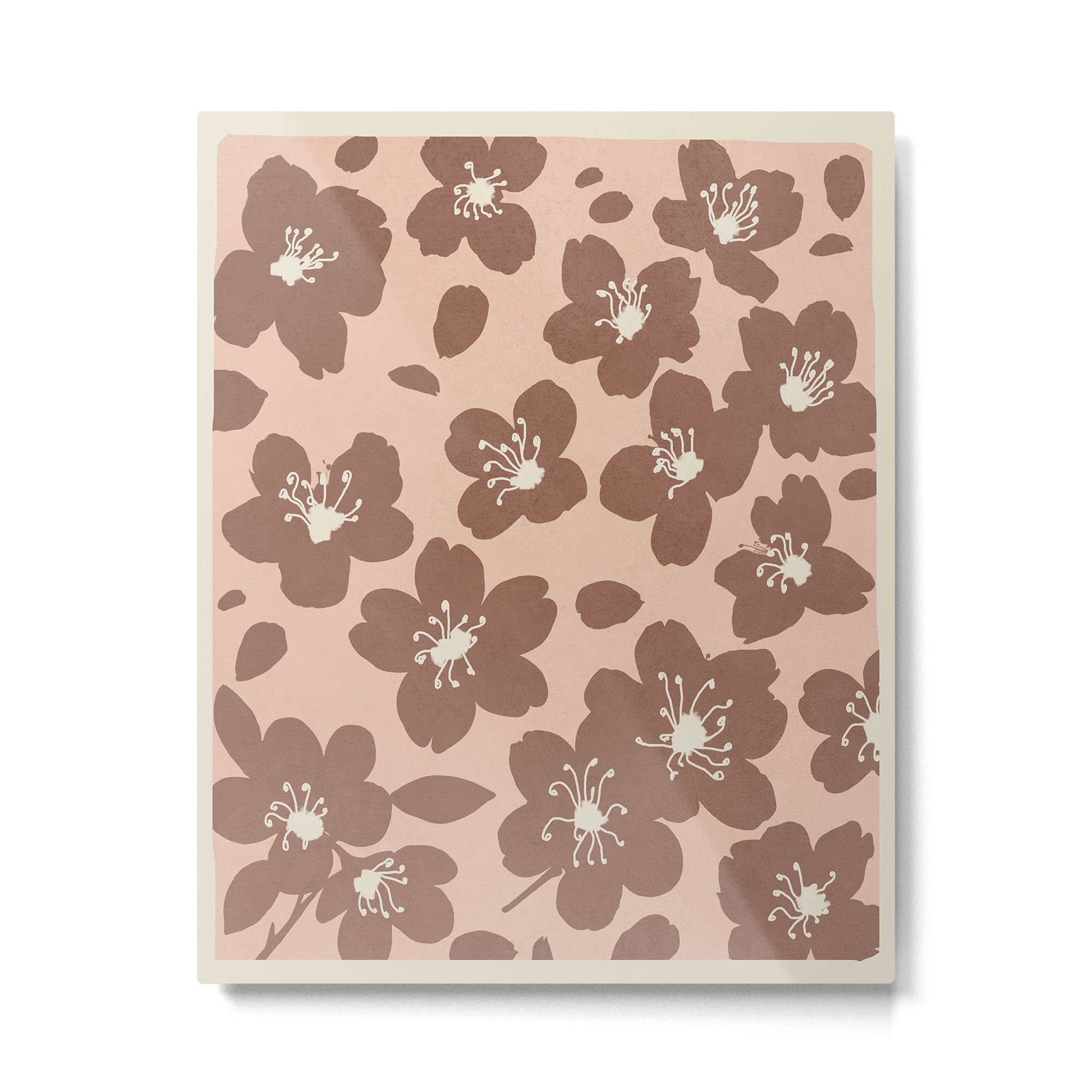 Mocha Blossoms Harmony Metal Print Gallery Image 6
