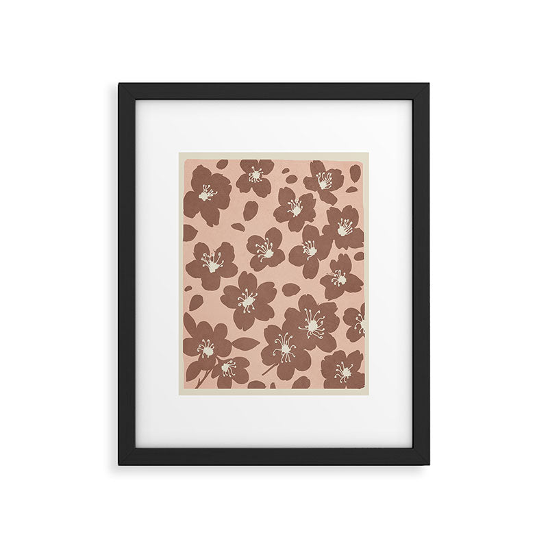 Mocha Blossoms Harmony Framed Art Print Gallery Image 6