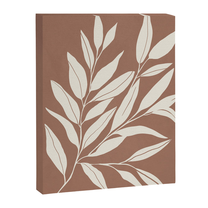 Mocha Branching Simplicity Canvas Print Gallery Image 1