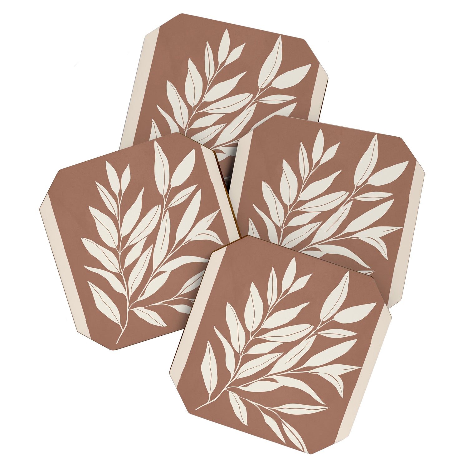 Mocha Branching Simplicity Coaster Gallery Image 1