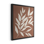 Mocha Branching Simplicity Framed Canvas Print Gallery Image 2