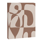 Mocha Modern Abstract 1 Canvas Print Gallery Image 6