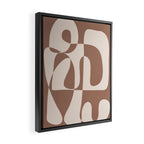 Mocha Modern Abstract 1 Framed Canvas Print Gallery Image 2