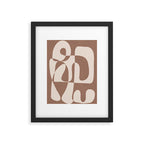 Mocha Modern Abstract 1 Framed Art Print Gallery Image 5