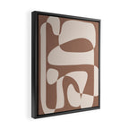 Mocha Modern Abstract 2 Framed Canvas Print Gallery Image 2