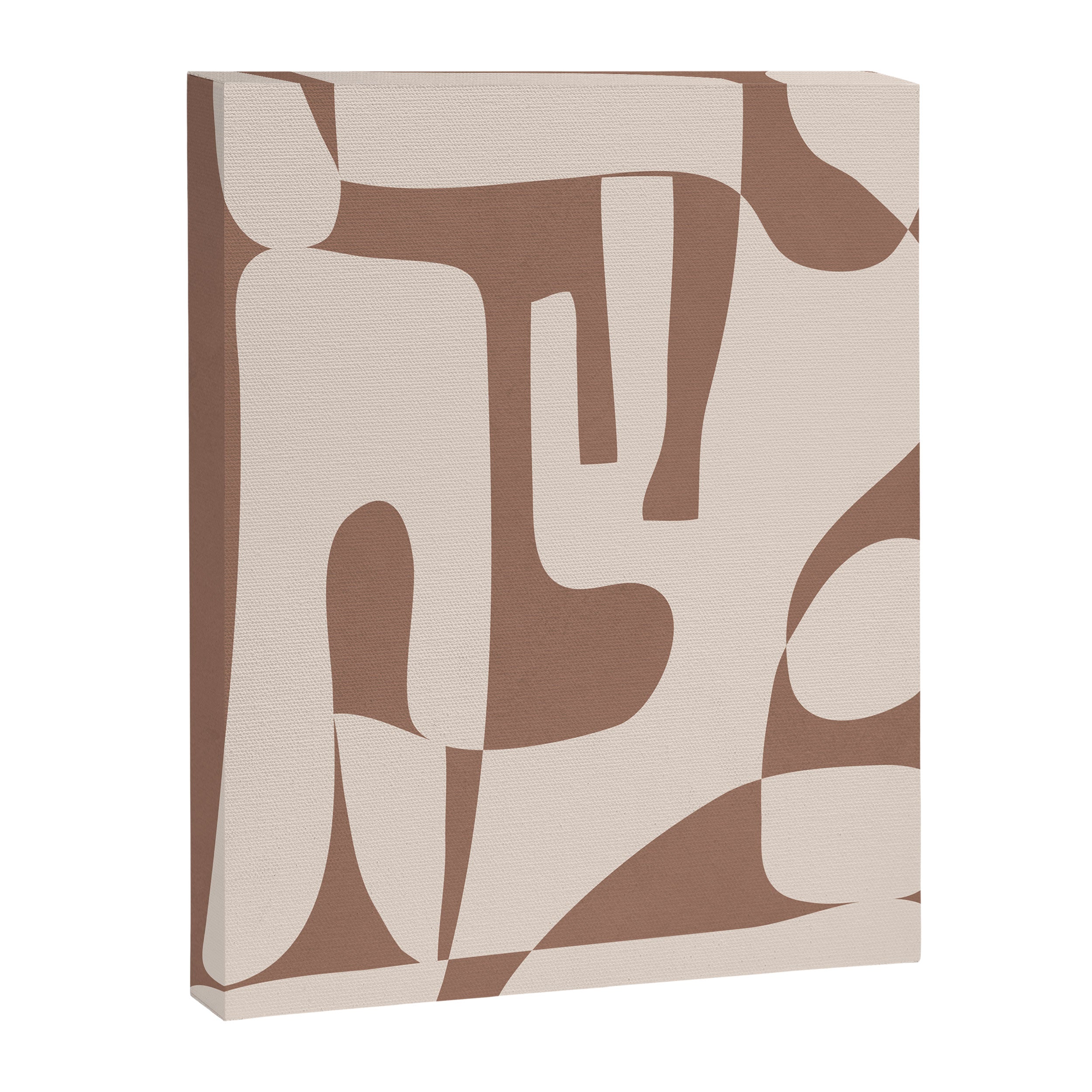 Mocha Modern Abstract 3 Canvas Print Gallery Image 6