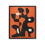 Modern Abstract Art Motion 2 Framed Canvas Print Gallery Image 6