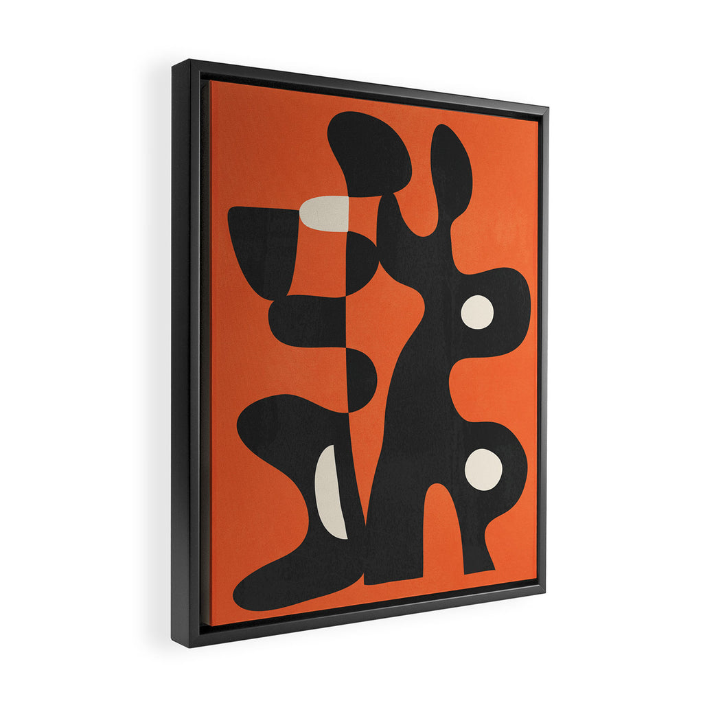 Modern Abstract Art Motion 2 Framed Canvas Print Gallery Image 2