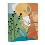 Modern abstract leaves line art 12 Canvas Print Gallery Image 6
