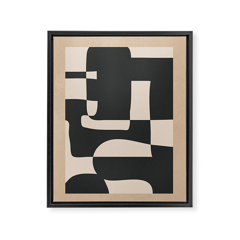 Modern Abstract Minimal Art 3 Framed Canvas Print Gallery Image 6