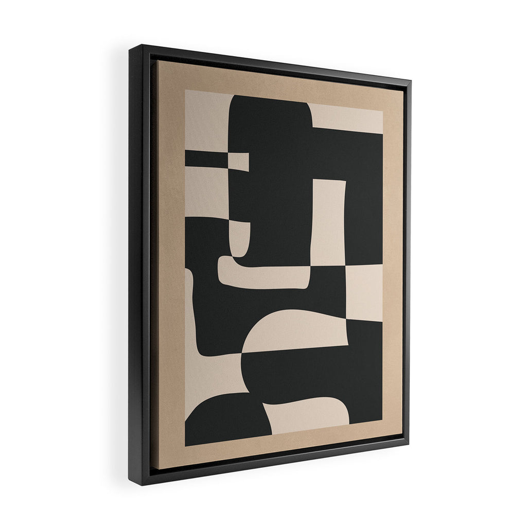 Modern Abstract Minimal Art 3 Framed Canvas Print Gallery Image 2