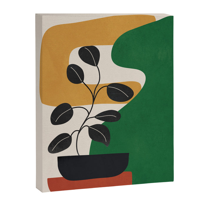 Modern Abstract Minimal Shapes Branches Art 4 Canvas Print Gallery Image 1