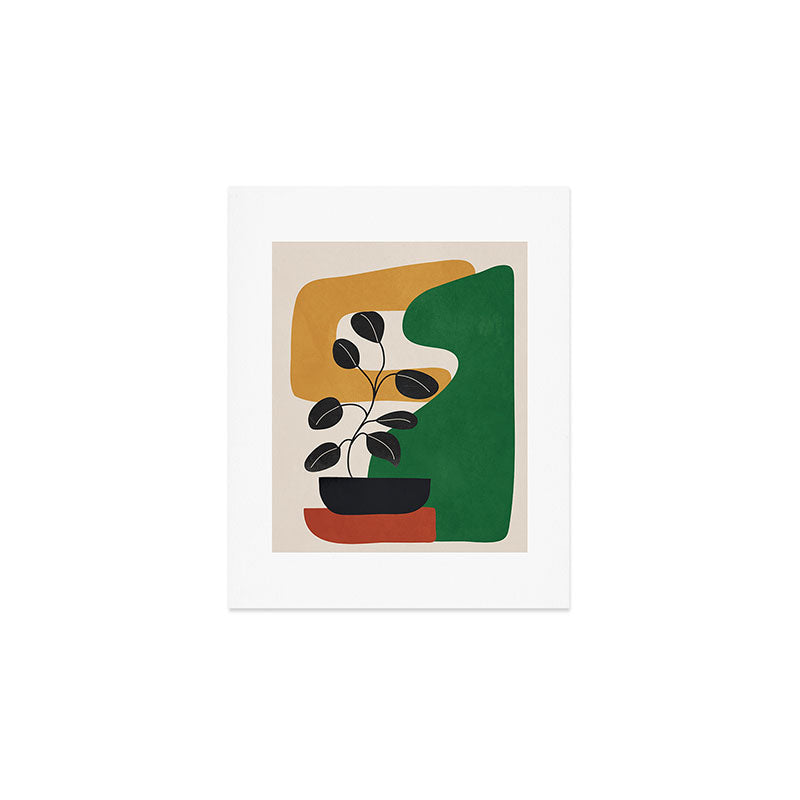 Modern Abstract Minimal Shapes Branches Art 4 Art Print Gallery Image 1
