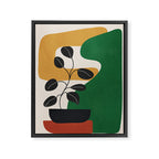 Modern Abstract Minimal Shapes Branches Art 4 Framed Canvas Print Gallery Image 6