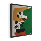 Modern Abstract Minimal Shapes Branches Art 4 Framed Canvas Print Gallery Image 2