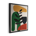 Modern Abstract Minimal Shapes Branches Art 5 Framed Canvas Print Gallery Image 2
