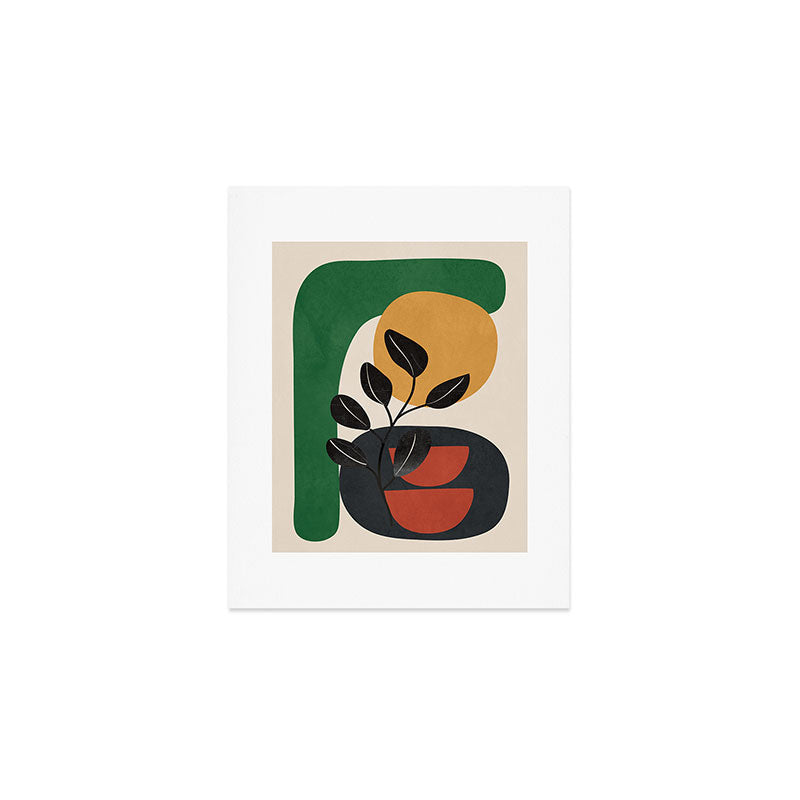 Modern Abstract Minimal Shapes Branches Art 6 Art Print Gallery Image 1