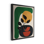 Modern Abstract Minimal Shapes Branches Art 6 Framed Canvas Print Gallery Image 2