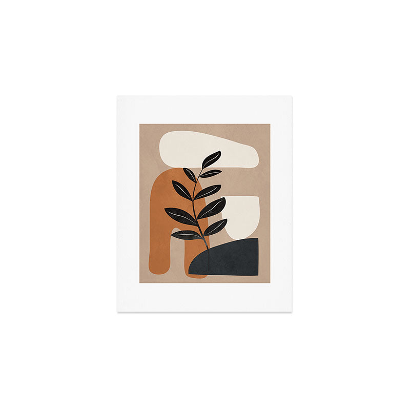 Modern Abstract Minimal Shapes Branches Art 8 Art Print Gallery Image 1