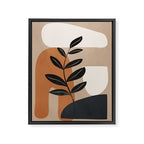 Modern Abstract Minimal Shapes Branches Art 8 Framed Canvas Print Gallery Image 6