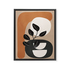Modern Abstract Minimal Shapes Branches Art 9 Framed Canvas Print Gallery Image 6