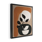 Modern Abstract Minimal Shapes Branches Art 9 Framed Canvas Print Gallery Image 2