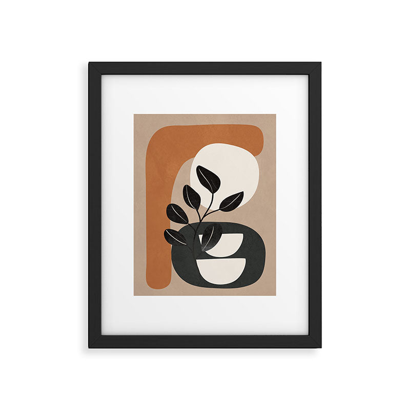 Modern Abstract Minimal Shapes Branches Art 9 Framed Art Print Gallery Image 5