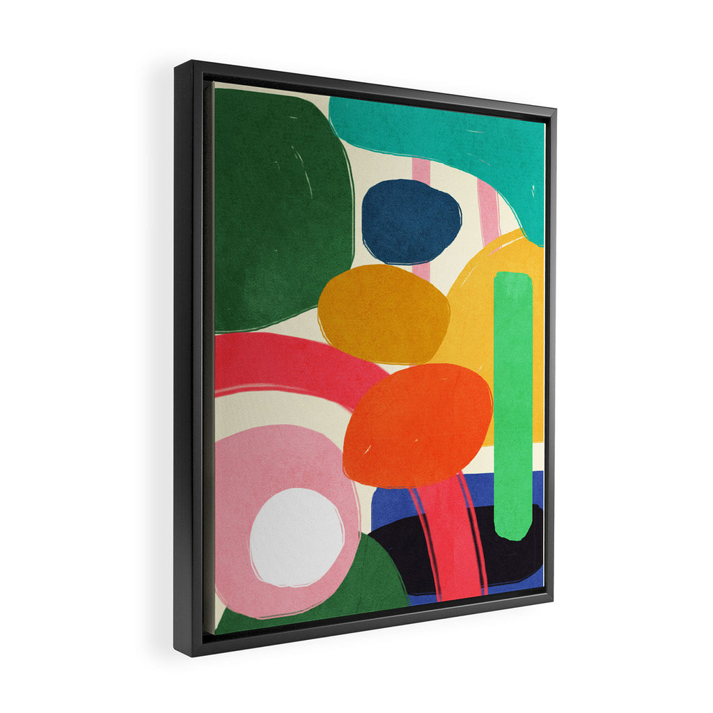 Modern Abstract Shape 01 Framed Canvas Print Gallery Image 2