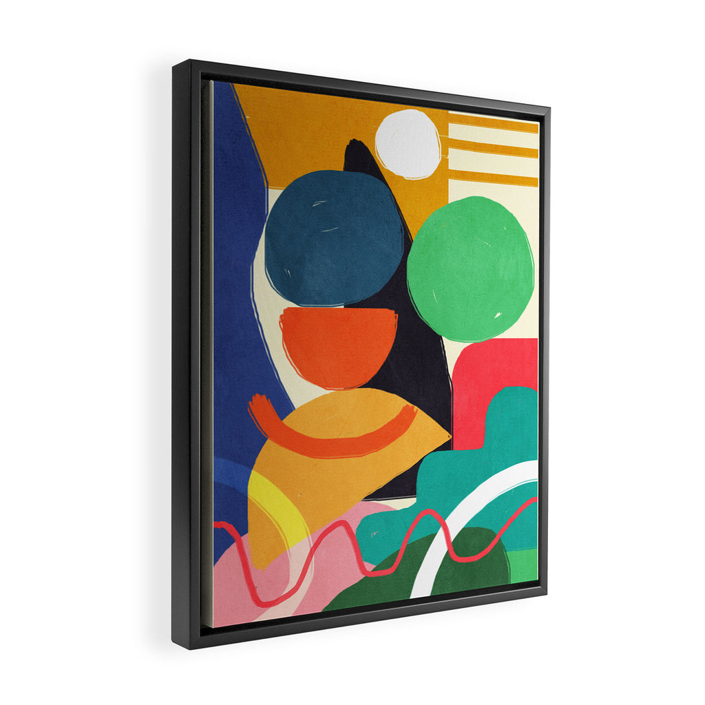 Modern Abstract Shape 03 Framed Canvas Print Gallery Image 2