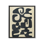 Modern Abstract  Shapes 1 Framed Canvas Print Gallery Image 6