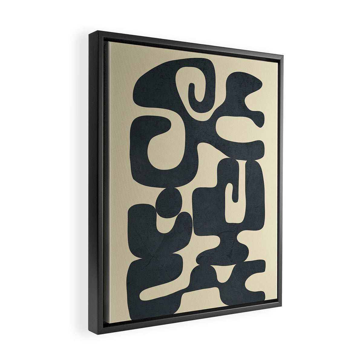 Modern Abstract  Shapes 1 Framed Canvas Print Gallery Image 2