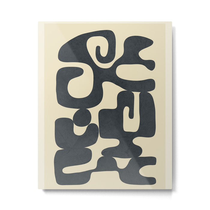 Modern Abstract  Shapes 1 Metal Print Gallery Image 1