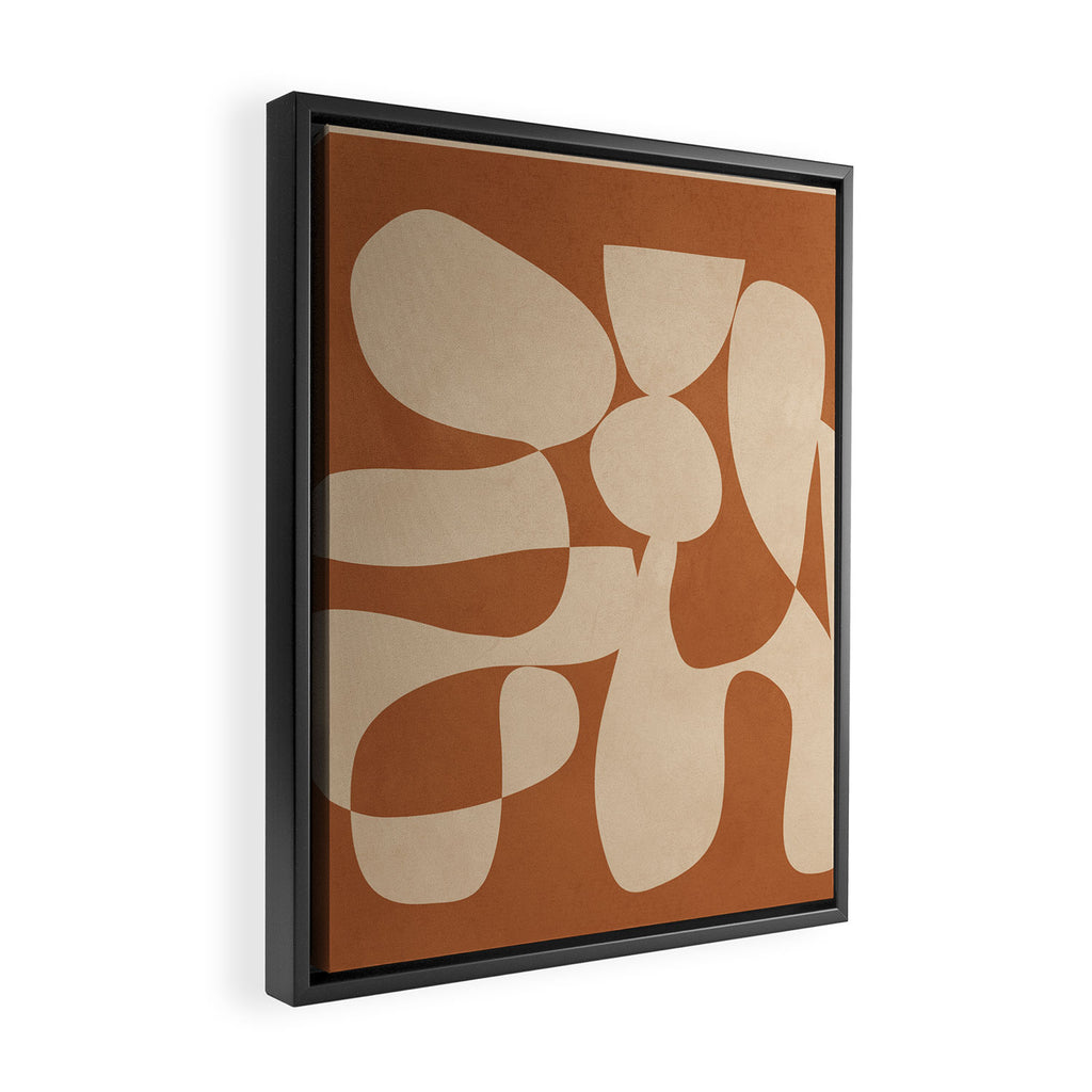 Modern Art Form 3 Framed Canvas Print Gallery Image 2