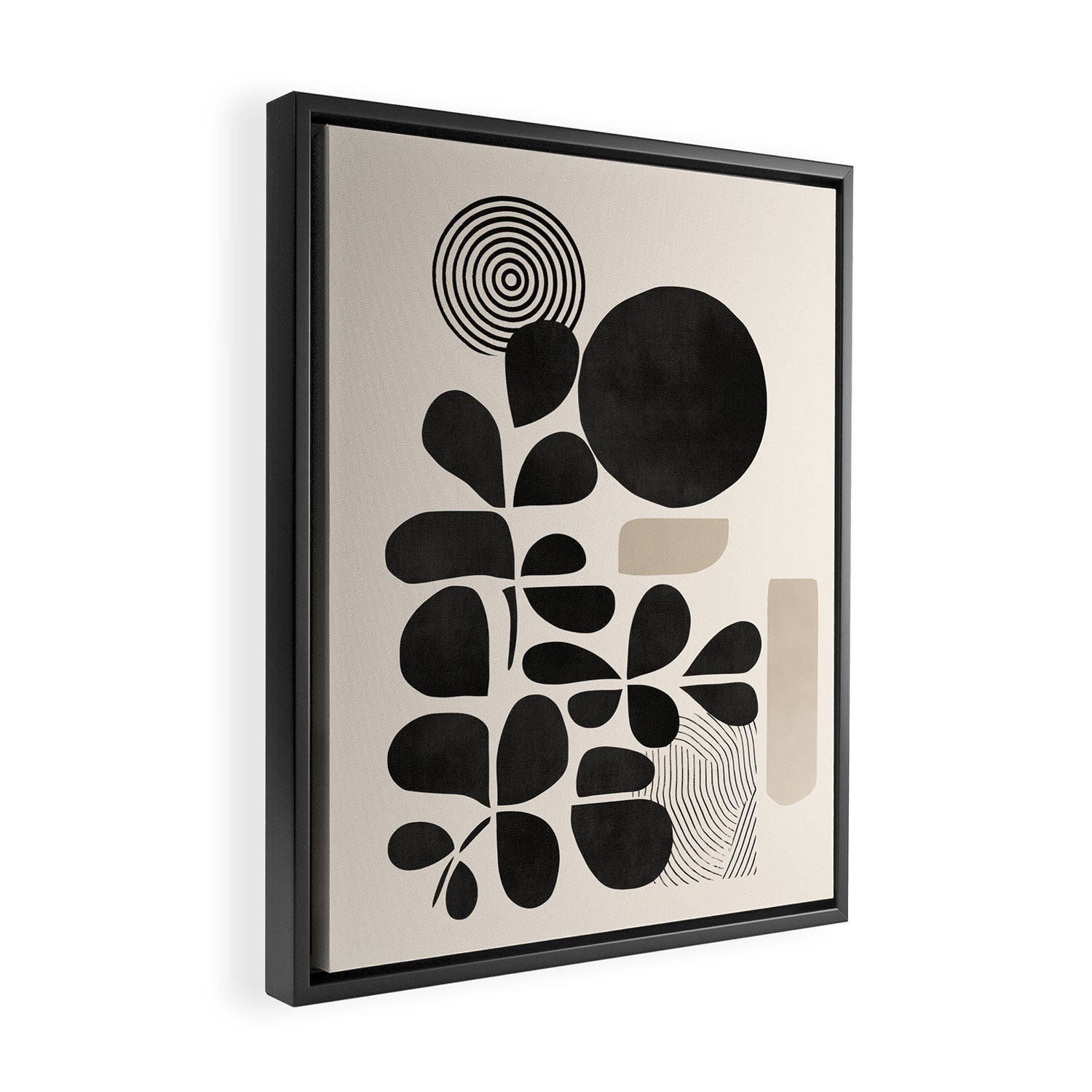 Modern Botanicals - Abstract Minimalist Shapes Framed Canvas Print Gallery Image 2