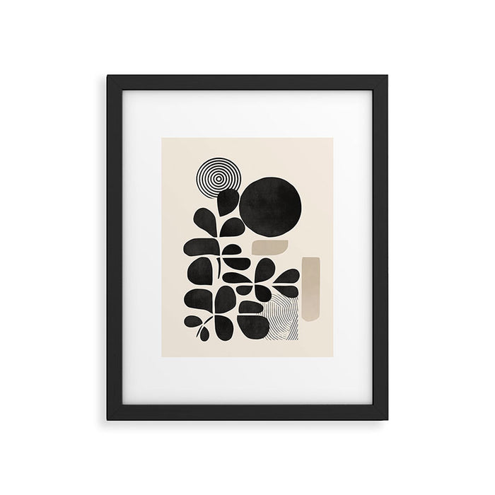 Modern Botanicals - Abstract Minimalist Shapes Framed Art Print Gallery Image 1