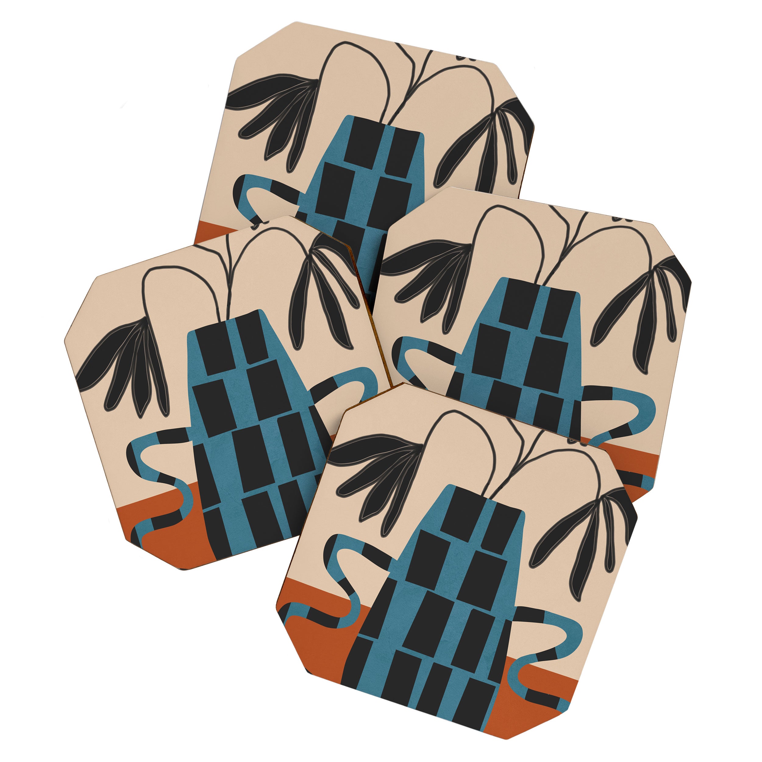 Modern Botanicals No 3 Coaster Gallery Image 1