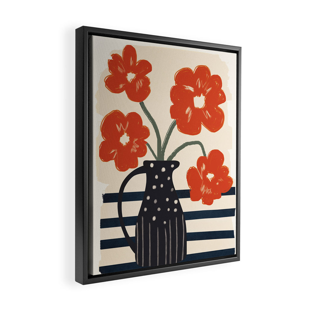 Modern Botanicals No 5 Framed Canvas Print Gallery Image 2