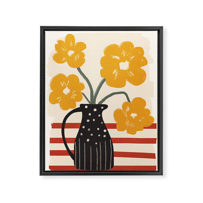 Modern Botanicals No 7 Framed Canvas Print Gallery Image 1