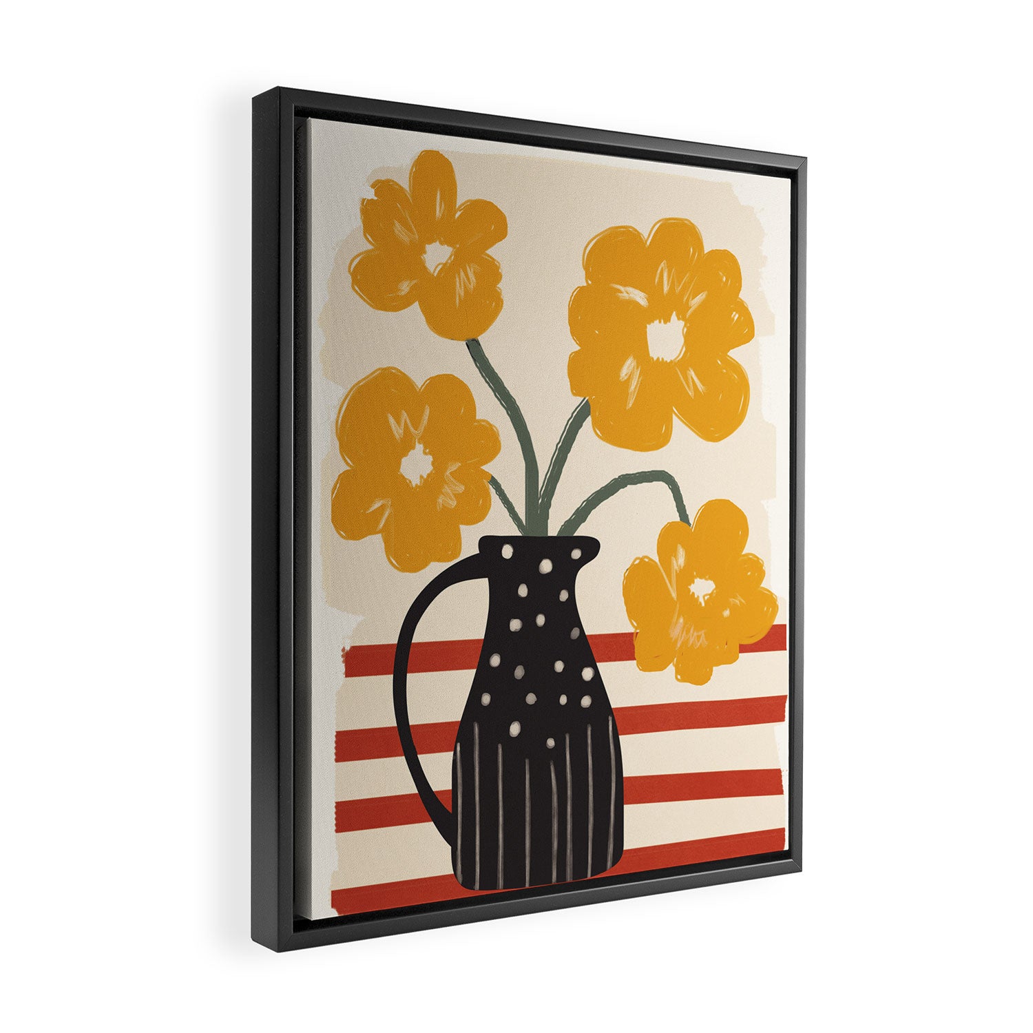 Modern Botanicals No 7 Framed Canvas Print Gallery Image 2