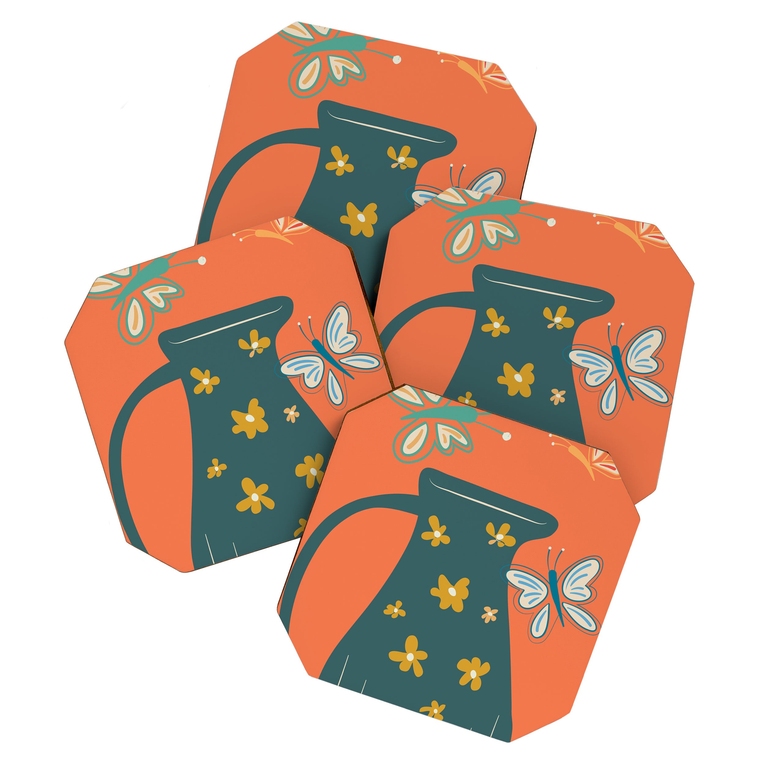 Modern Botanicals No 8 Coaster Gallery Image 1