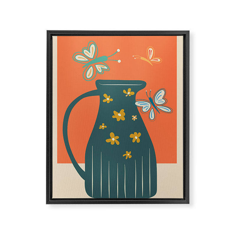 Modern Botanicals No 8 Framed Canvas Print Gallery Image 6