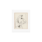 Modern Cat Sketch Art Print Gallery Image 1