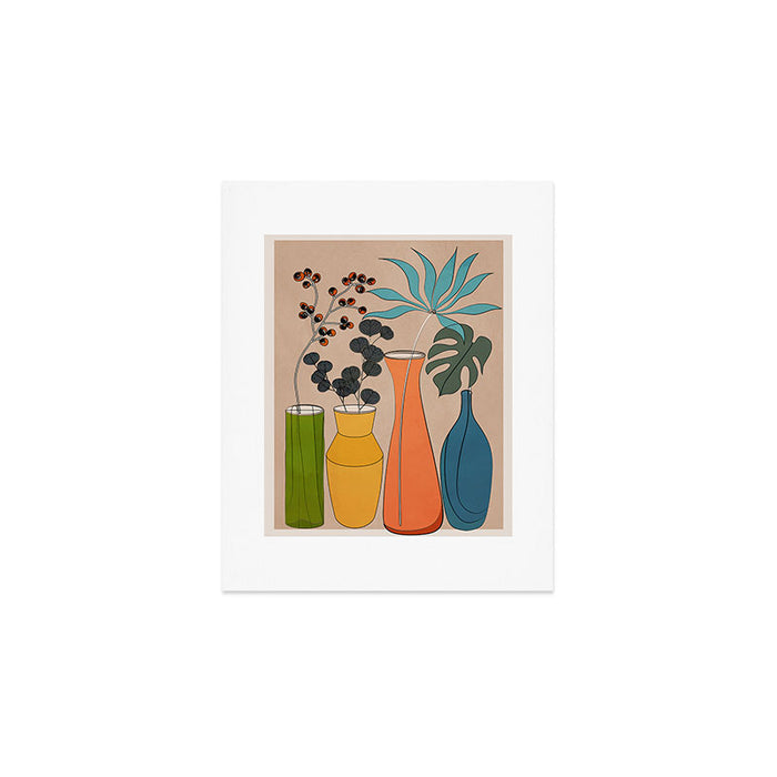Modern Minimalist Abstract Vases 1 Art Print Gallery Image 1