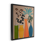 Modern Minimalist Abstract Vases 1 Framed Canvas Print Gallery Image 2